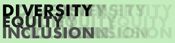 Cartas Dei Sobre Fundo Colorido Diversidade Equidade Inclusão Escrita Ilustração — Fotografia de Stock