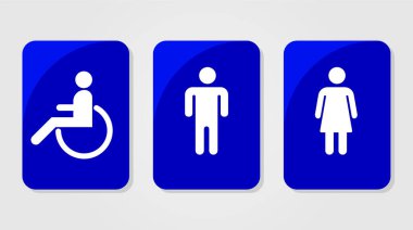 Toilet sign design. Vector Illustration.