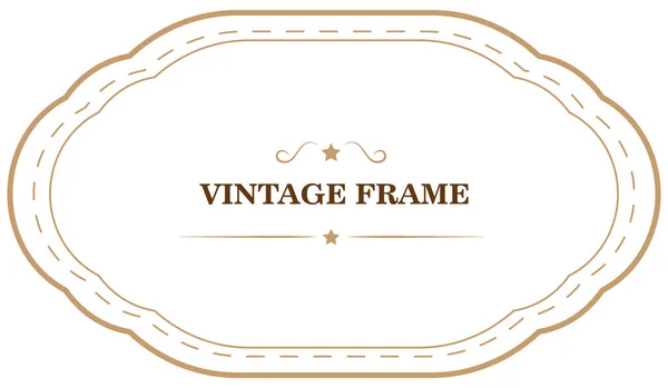Modelo Moldura Vintage Ilustração Vetorial — Vetor de Stock