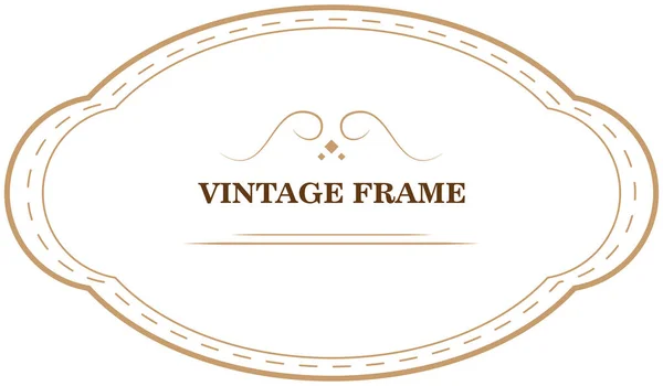 Vintage Frame Template Vector Illustration — Stock Vector
