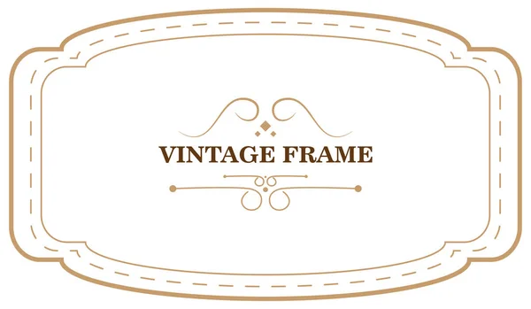 Vintage Frame Sjabloon Vectorillustratie — Stockvector