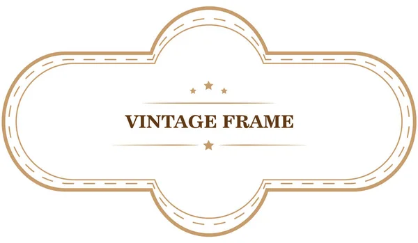Vintage Frame Sjabloon Vectorillustratie — Stockvector
