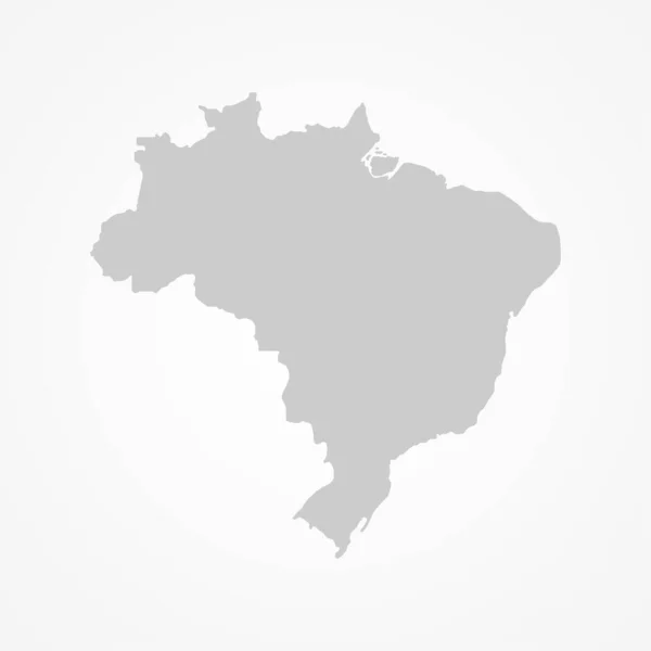Brezilya Haritası Şablonu Vektör Tasarımı — Stok Vektör