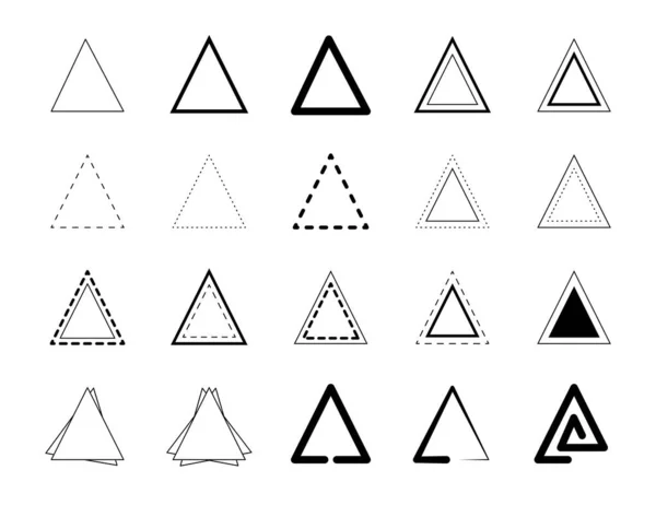 stock vector Triangles shape collection. Vector design.