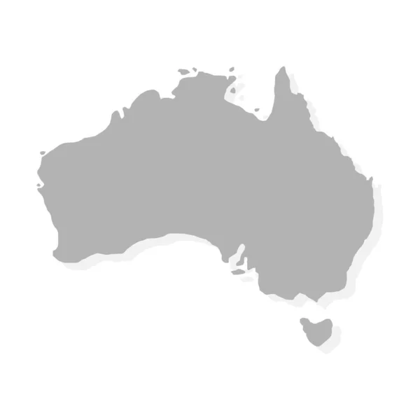 オーストラリアの地図テンプレート ベクトルデザイン — ストックベクタ