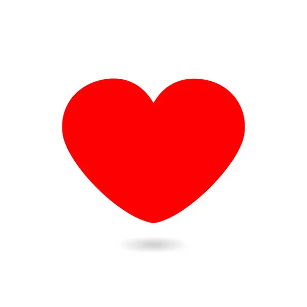 Love Heart Icon Vector Illustration — Stock Vector