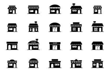 Simge resimlerini pakette sakla. Vektör illüstrasyonu.