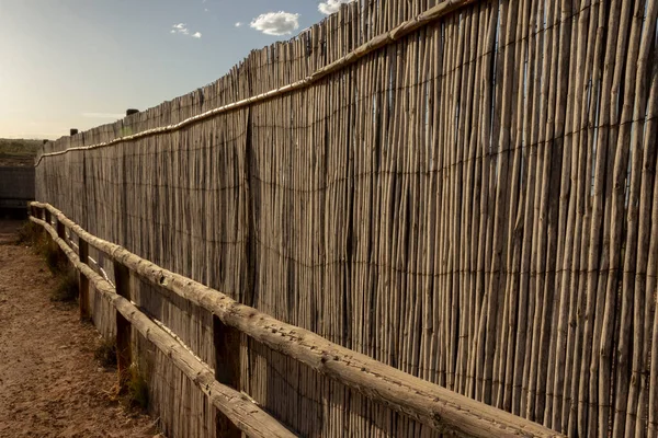 A wood fence perspective