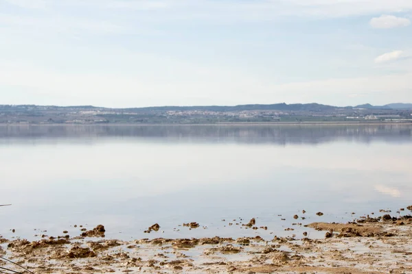 A landscape of Torrevieja's salt lake