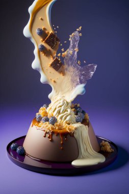 Meyve soslu gözleme.