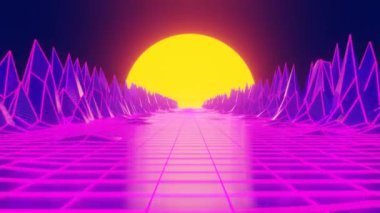 neon lights, futuristic background