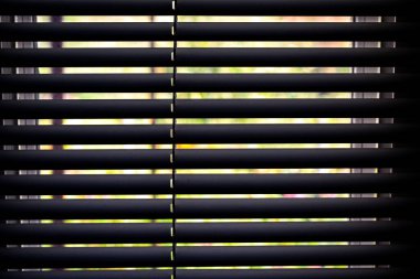 İç karanlık panjurlar. Yüksek kaliteli fotoğraf.