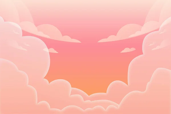 afternoon sky with clouds background illustration