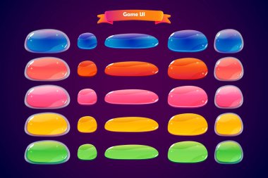 Tüm seviye oyunu simge penceresi ve elementleri için tasarım