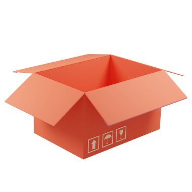 3D Rendering box shipping