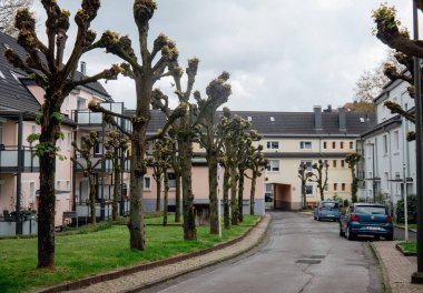 Eski Alman şehri ve mimarisi.