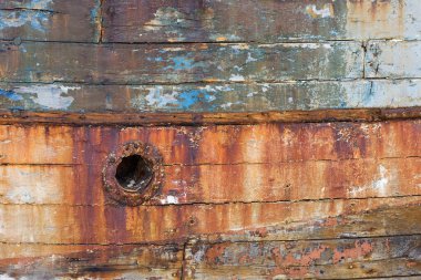 rusting ship wreck on Brittany coast, Finistere, Crozon