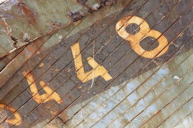 rusting ship wreck on Brittany coast, Finistere, Crozon