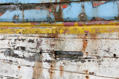 rusting ship wreck on Brittany coast, Finistere, Crozon