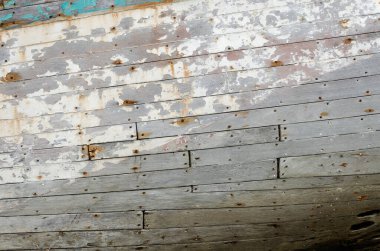 rusting ship wreck on Brittany coast, Finistere, Crozon