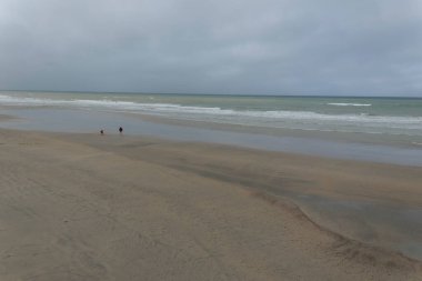 Veules-les-Roses and its famous coastline with cliffs over the Channel