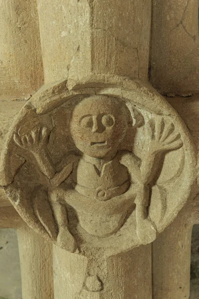 Fransız Bölümü Loire Deki Bnisson Dieu Nun Romanesk Abbay Manzarası — Stok fotoğraf