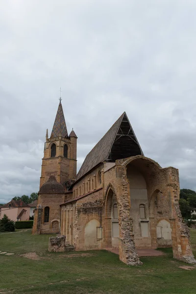 Vue Sur Abbaye Romane Bnisson Dieu Dans Département Loire — Photo