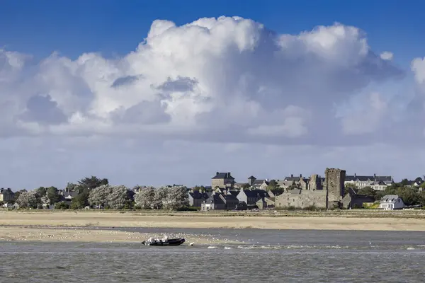 stock image an iconic village: Regnville and its coast to the Channel, Normandy, France