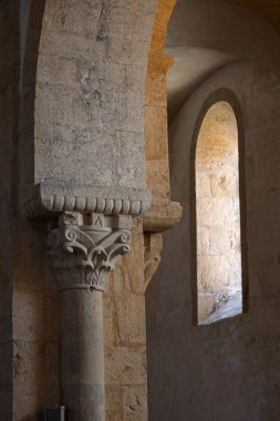 Details of a Church in Romanesque style from Bourgogne, Central France clipart