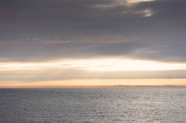 Manzaralar ve Tebeşir uçurumları Fransa 'nın Kanal kıyısı boyunca, Normandiya