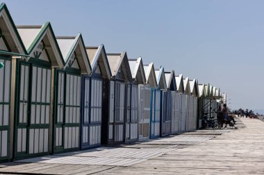 Manzaralar ve Tebeşir uçurumları Fransa 'nın Kanal kıyısı boyunca, Normandiya