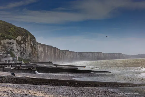 Veules-les-Roses and its famous coastline with cliffs over the Channel