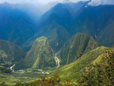 Dağın tepesinden manzara