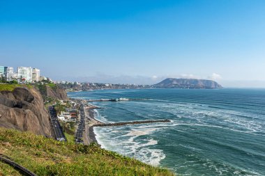 San Francisco şehrinin panoramik manzarası Sahilden, okyanustan ve denizden