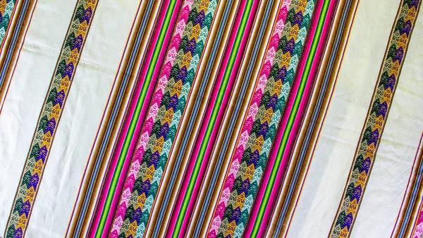 Lliclla Mantas Tecido Tradicionais Usadas Por Mulheres Nos Andes Peruanos — Fotografia de Stock