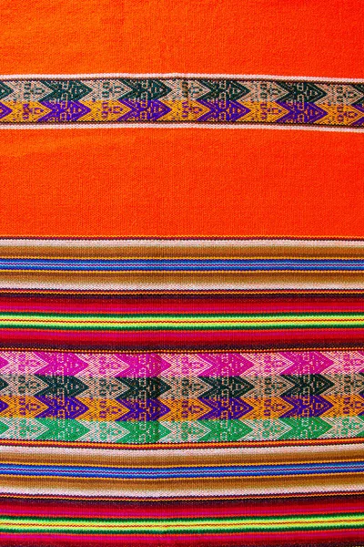 Lliclla Tradiční Tkané Deky Které Nosí Ženy Peruánských Andách Ukázka — Stock fotografie