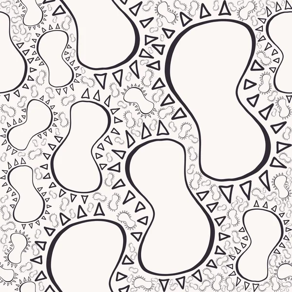Εικονογράφηση Αφηρημένη Doodle Scribble Χέρι Σχέδιο Paisley Τυχαίο Σχήμα Αδιάλειπτη — Φωτογραφία Αρχείου