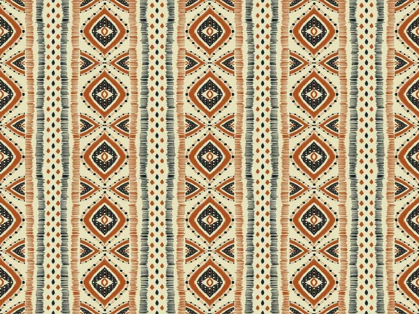 Ikat african pattern. Illustration African geometric stripes seamless pattern traditional ikat style. African tribal pattern use for fabric, textile, home decoration elements, upholstery, wrapping.