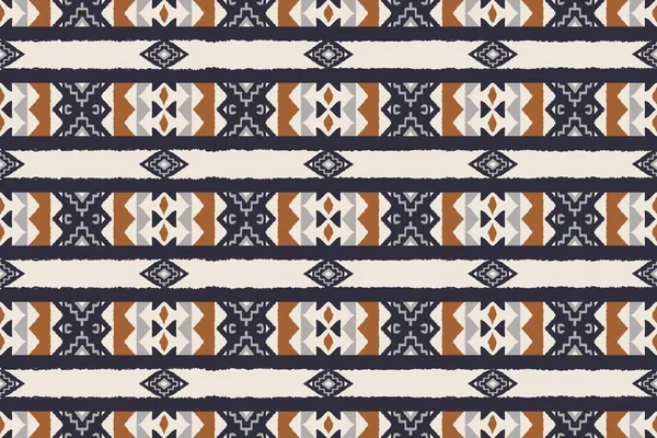 Ikat African Tribal Traditional Pattern Illustration Aztec Kilim Geometric Stripes — Stock Photo, Image