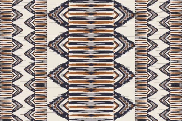 Ikat African pattern. Illustration African aztec tribal geometric shape seamless pattern ikat style. Ethnic traditional pattern use for fabric, textile, home decoration elements, upholstery, wrapping.