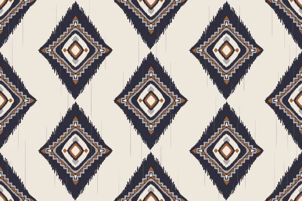 Ikat African pattern. Illustration ikat aztec Kilim geometric shape seamless pattern background. Ethnic pattern use for fabric, textile, home decoration elements, upholstery, wrapping.