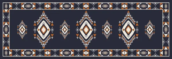 Zone Aztèque Tapis Ikat Modèle Illustration Aztec Kilim Motif Géométrique — Photo