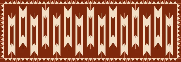 아즈텍 나바호 민족은 전통적으로 남서쪽의 기하학적 패턴을 태피스트리 테이블 달리기등에 — 스톡 벡터