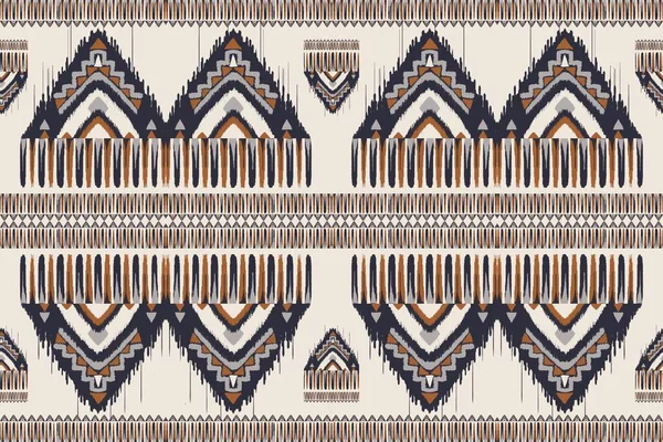 Ikat Modèle Africain Illustration Forme Géométrique Tribale Africaine Aztèque Motif — Photo