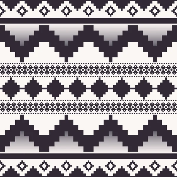 Modèle Géométrique Noir Blanc Aztec Kilim Vector Aztec Kilim Géométrique — Image vectorielle