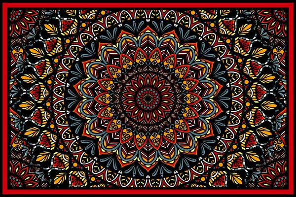 Colorful Mandala Pattern Home Decoration Elements Illustration Geometric Mandala Colorful — Stock Photo, Image