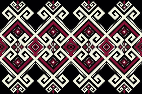 Schema Geometrico Etnico Modello Geometrico Tribale Azteco Vettoriale Senza Soluzione — Vettoriale Stock