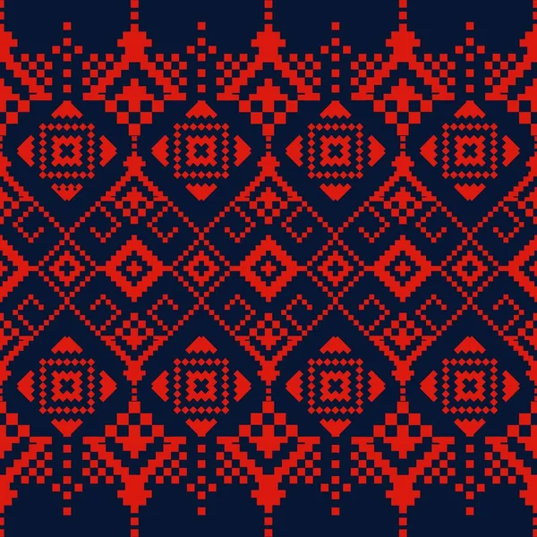 우크라이나 민족들은 색상의 입는다 전통적 민족수놓은 기하학적 모양의 실없는 무늬를 — 스톡 사진
