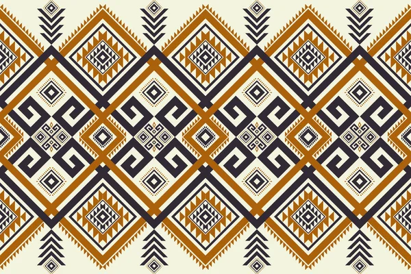 Patrón Vintage Étnico Geométrico Colorido Vector Azteca Forma Geométrica Tribal — Archivo Imágenes Vectoriales