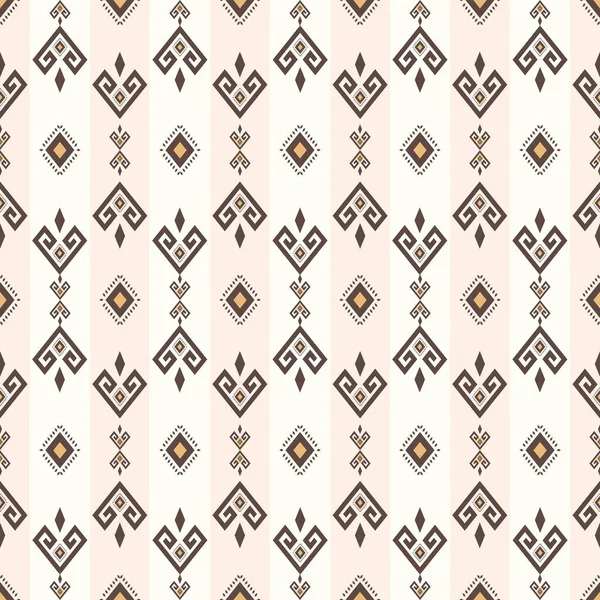 Ethnische Kleine Geometrische Streifen Muster Vector Aztec Kleine Geometrische Form — Stockvektor